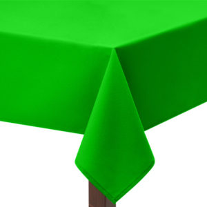 Apple Green Premium Plain Square Tablecloth