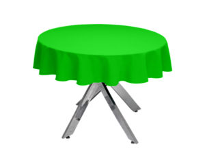 Apple Green Premium Plain Round Tablecloth