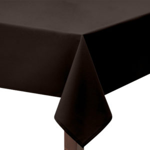 Brown Premium Plain Square Tablecloth