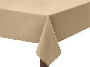 Camel Premium Plain Square Tablecloth