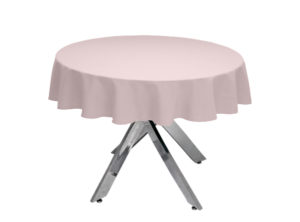 Candy Floss Premium Plain Round Tablecloth