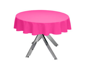 Cerise Premium Plain Round Tablecloth