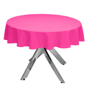 Cerise Premium Plain Round Tablecloth