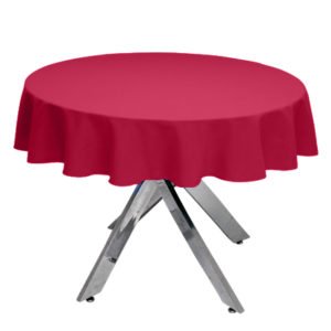 Cherry Premium Plain Round Tablecloth