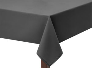 Dark Grey Premium Plain Square Tablecloth
