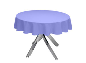 Dark Lilac Premium Plain Round Tablecloth