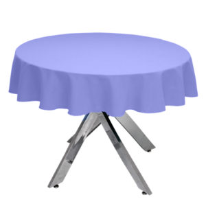 Dark Lilac Premium Plain Round Tablecloth