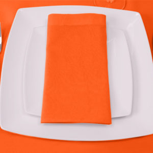 Neon Orange Premium Plain Napkin
