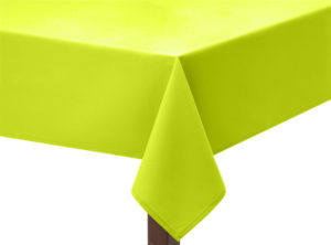 Neon Yellow Premium Plain Square Tablecloth