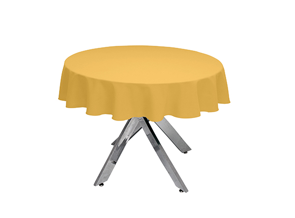 Gold Round Tablecloth