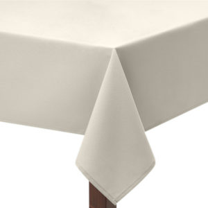 Ivory Premium Plain Square Tablecloth
