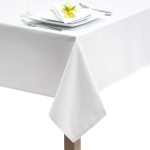 white Luxury Plain tablecloth