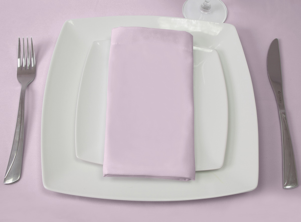 Luxury Plain Napkin in Light Pink