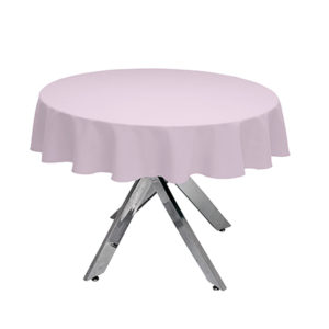 Light Pink Round Tablecloth