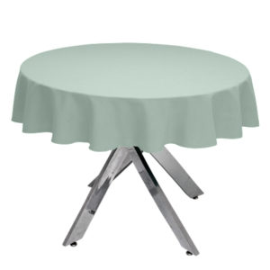 Mint Premium Plain Round Tablecloth