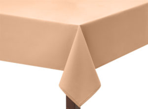 Peach Premium Plain Square Tablecloth