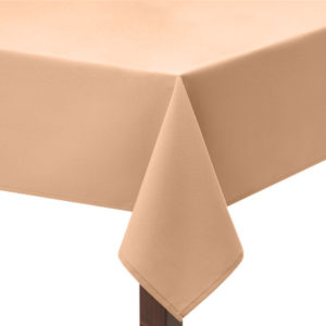 Peach Premium Plain Square Tablecloth