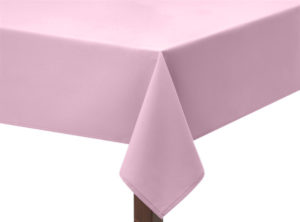Pink Premium Plain Square Tablecloth