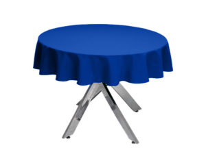 Royal Blue Premium Plain Round Tablecloth