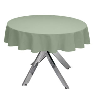 Sage Premium Plain Round Tablecloth