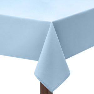 Sky Blue Premium Plain Square Tablecloth