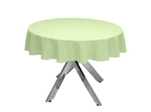 Tea Green Premium Plain Round Tablecloth