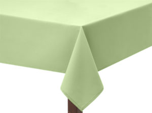 Tea Green Premium Plain Square Tablecloth
