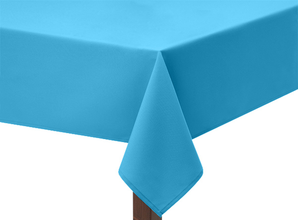 Turquoise Premium Plain Square Tablecloth