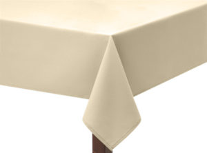 Vanilla Premium Plain Square Tablecloth