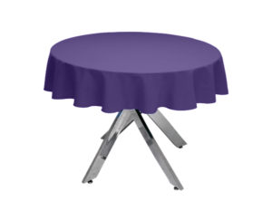 Violet Premium Plain Round Tablecloth