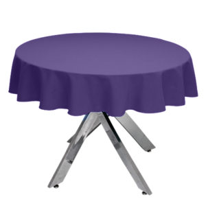 Premium Plain Round Tablecloth Violet