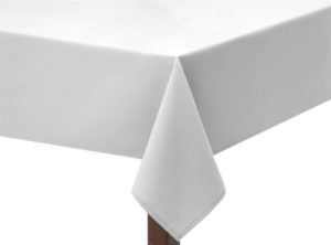 Bi Stretch White tablecloth