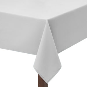 A White Premium Plain Square/Rectangular Tablecloth