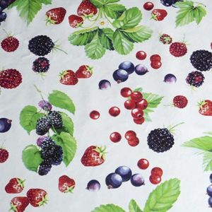 Berries Square PVC Tablecloth