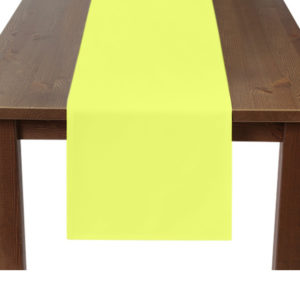 Acid Yellow Premium Plain Square Table Runner