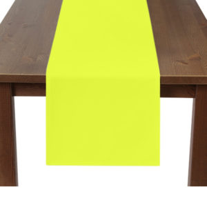 Neon Yellow Premium Plain Square Table Runner