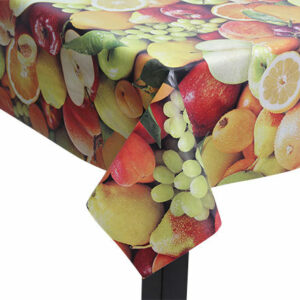 Mixed Fruits PVC Square/Rectangle Tablecloth