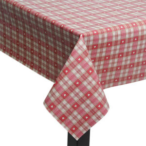 Red Tartan Gingham PVC Square/Rectangle Tablecloth