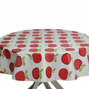 Red Apples Round PVC Tablecloth