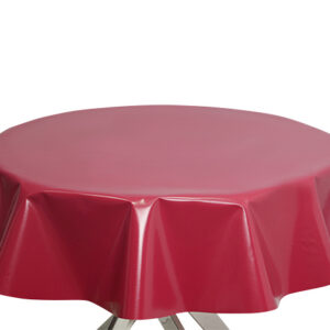 Wine Round PVC Plain Tablecloth