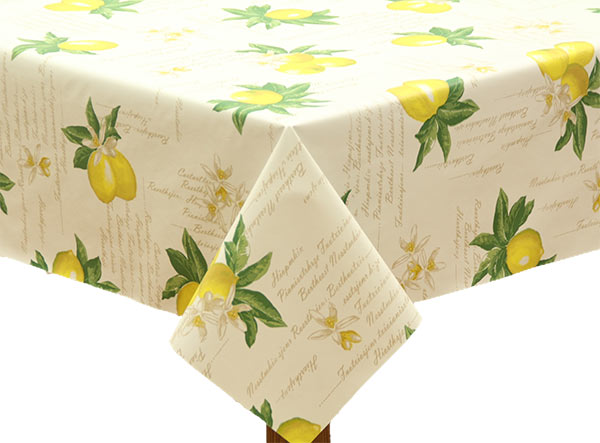 Lemons Round PVC Tablecloth