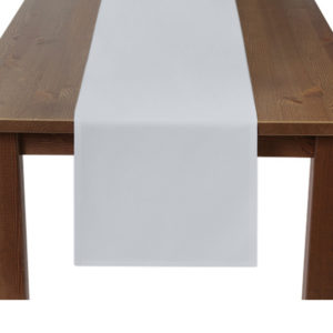 Light Grey Premium Plain Square Table Runner