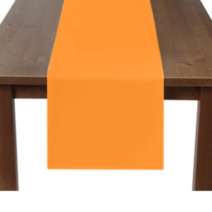 Orange Premium Plain Square Table Runner