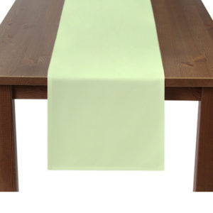 Tea Green Premium Plain Square Table Runner