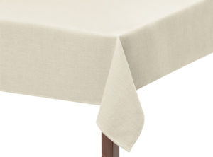 Ivory Basket Weave Square Tablecloth