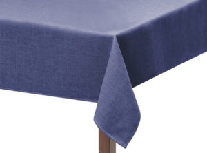 Light Blue Basket Weave Square Tablecloth