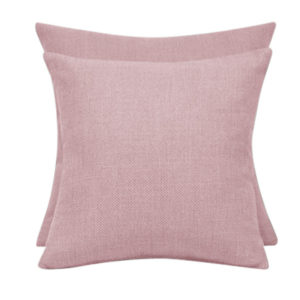 Basket Linen Cushions Pink