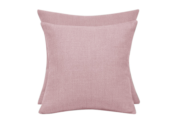 Basket Linen Cushions Pink