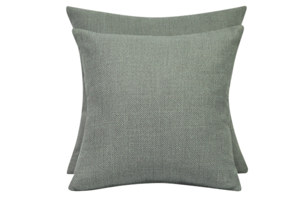 Basket Weave Cushions Grey