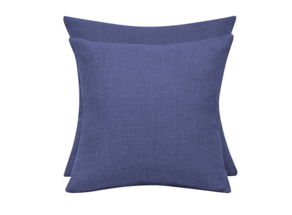 Basket Linen Cushions Navy Blue